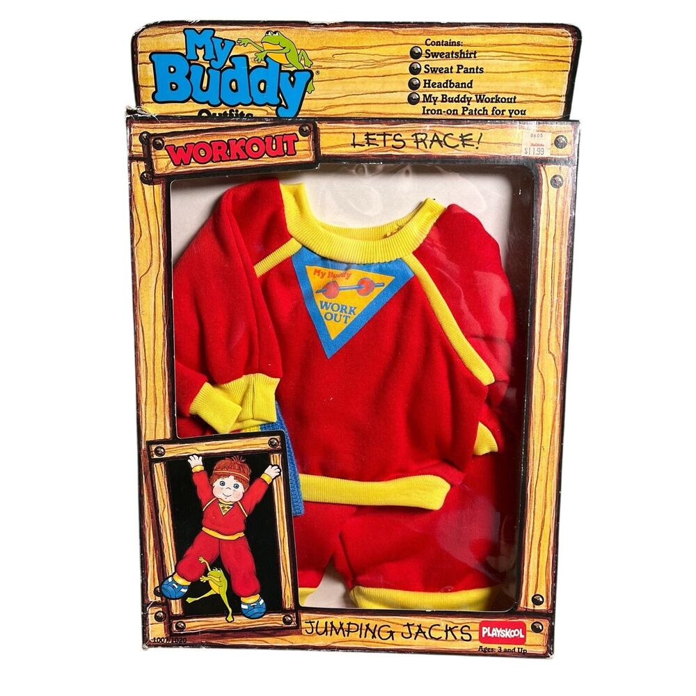 My Buddy Workout Outfit Complete in Box New Vintage Deadstock 1986 Outer‎ Wear